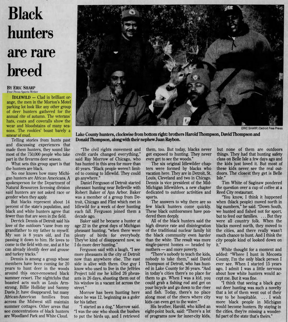Mortons Motel - Nov 20 1997 Article (newer photo)